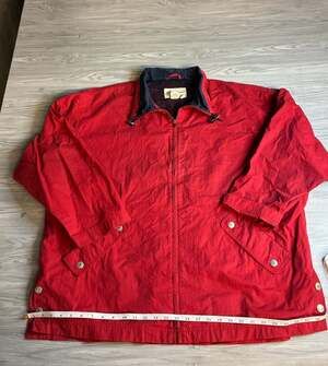 Eddie Bauer Women's Red Light Zip Up Jacket Size Large Free shipping!
